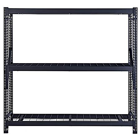 3-Tier Heavy Duty Metal Storage Shelving 77” W x 24” D x 72” H