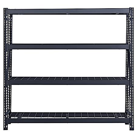 4-Tier Heavy Duty Metal Storage Shelving 77” W x 24” D x 72” H