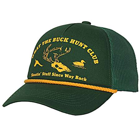 Men's Dark Green What the Buck Hunt Club Mesh Back Cap