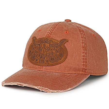 Men's Clay Tooled Horn Logo Cap
