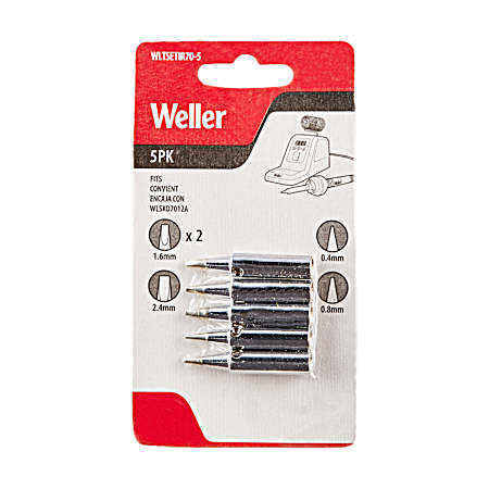 Soldering Iron Tip Set - 5 Pk