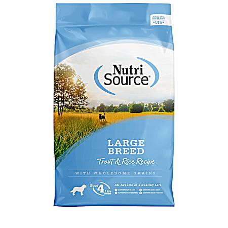 26 lbs Large Breed Trout & Rice Dry Dog Food