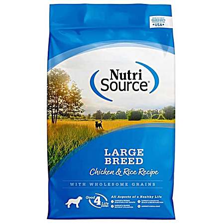 26 lbs Large Breed Chicken & Rice Dry Dog Food