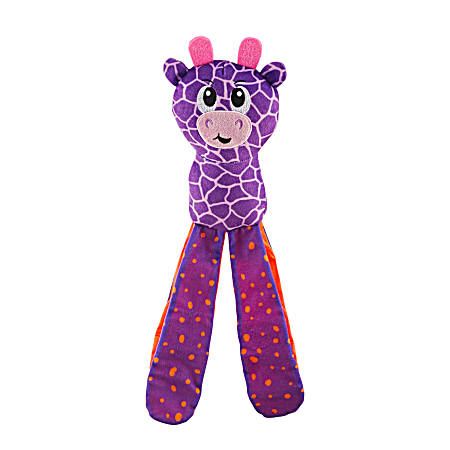 Silly Legz Giraffe Interactive Plush Dog Puzzle - Purple