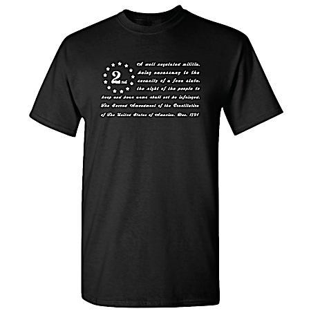 Men's Black Script & Flag Short Sleeve Shirt