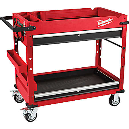 40 in. 2-Drawer Work Cart