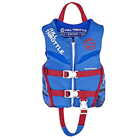 Child Blue Hinged Rapid-Dry Flex-Back Vest
