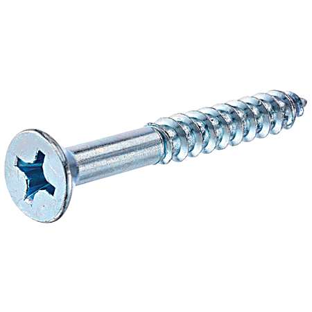 Flat Phillips Zinc-Plated Wood Screws