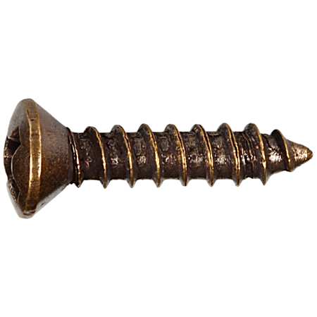 Antique Brass Oval-Head Sheet Metal Screws