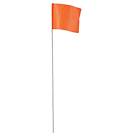 Orange Stake Flags - 100 pk