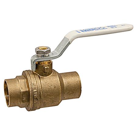 Full Port Sweat Ball Valve - Brass