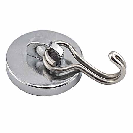 Neodymium Swinging Magnetic Hook - 40 lbs. Pull w/ Liner