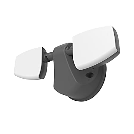 ESF WiZ 180-Watt Equivalent Black Non-Motion Security Flood Light