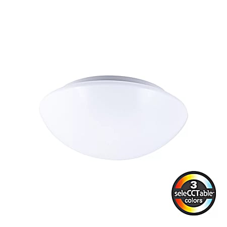 FM Series 8 in. Round LED CCT 120-Volt DIM Flush Mount Fixture