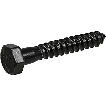 Hardware Essentials Gate Hex Lag Screw Black (5/16