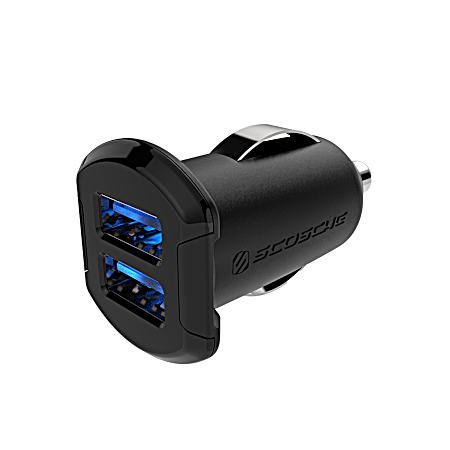 ReVolt Dual USB Car Charger with Glow Ports (12 Watts x 2 Ports)