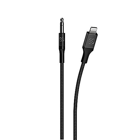 4 ft HookUp Premium 3.5mm Braided Audio Cable for USB-C Devices - Gray