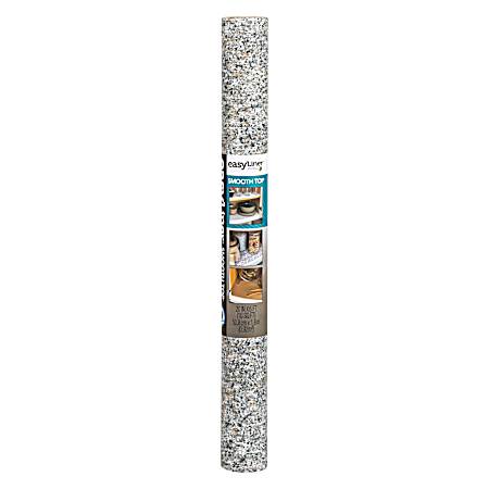 20 in x 6 ft Smooth Top Shelf Liner - Grey Granite