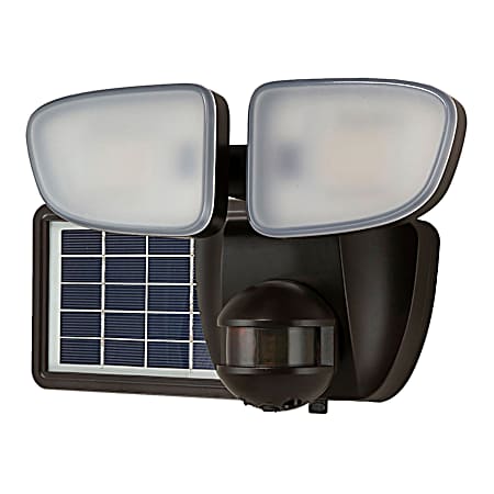 SLFS 180-Degree Bronze Motion Activated Outdoor Integrated LED Flood Light - 1500 Lumens