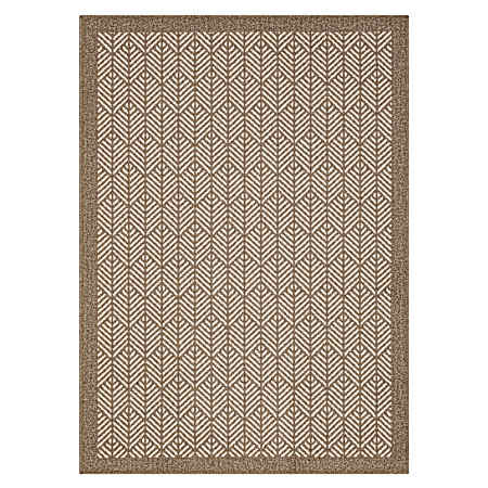 Aspen Border 60 in x 84 in Area Rug - Beige/Starch