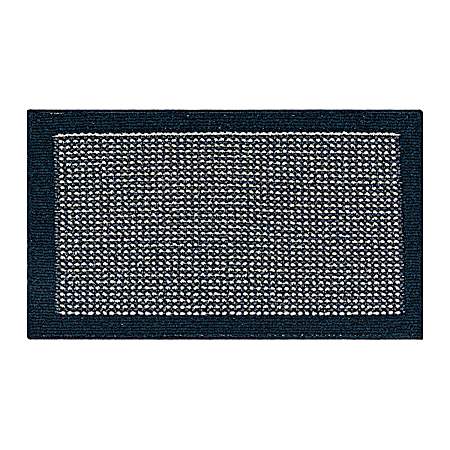 LeMans Border 20 in x 34 in Indoor Rug - Viking Blue/Lt Gray