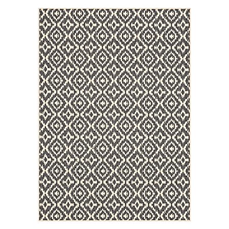 Sanction 60 in x 84 in Area Rug - Starch/Lt Gray/Dk Gray