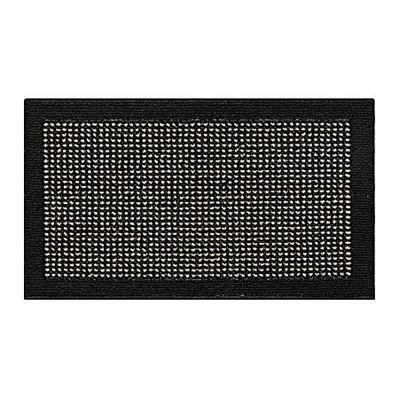 Lemans Border 20 in x 34 in Indoor Rug - Charcoal/New Black