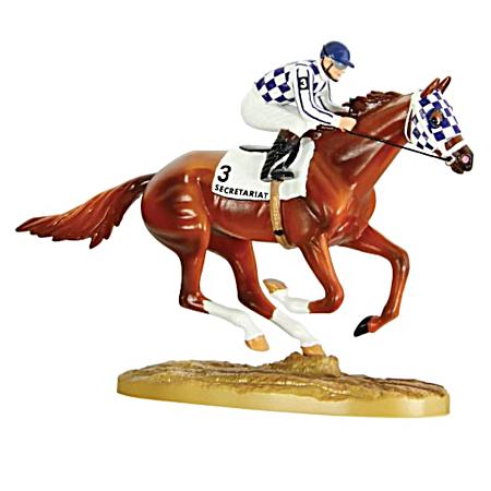 Secretariat | 50th Anniversary Figurine w/ Jockey