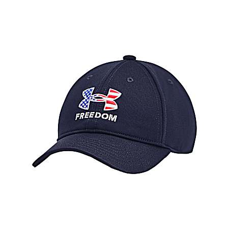 Boys' Navy/White Freedom Blitzing Adjustable Cap
