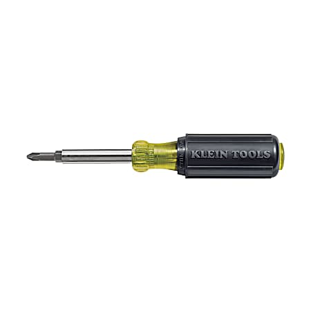 5-in-1 Multi-bit Screwdriver / Nut Driver with Cushion-Grip. Slotted Bits