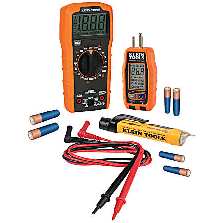 Premium Electrical Tool Set with Multimeter, Volt Tester, Outlet Tester