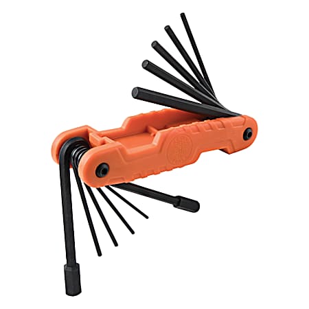 Pro Folding Hex Key Set, 11-Key, SAE Sizes