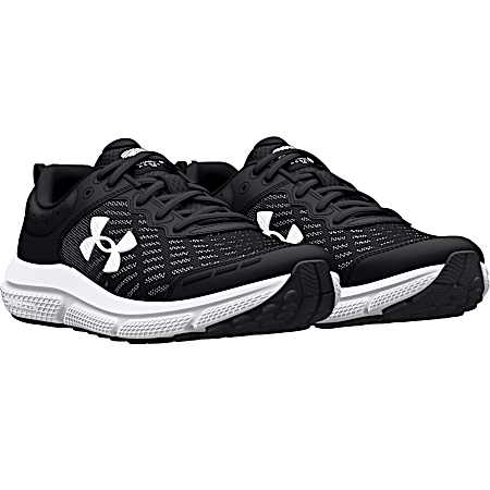 Boys' Black White GS Assert 10 Running Shoes