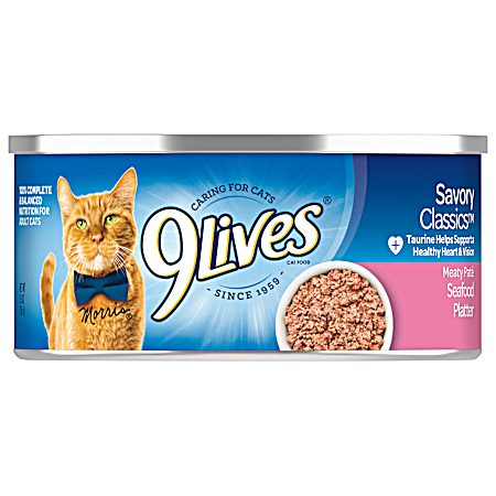 All Lifestages Meaty Pate Seafood Platter Flavor Wet Cat Food, 5.5 oz