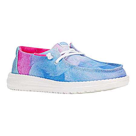 Kids' Wally Cotton Candy Sky Blue Slip-On's