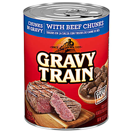Chunks in Gravy w/ Beef Chunks Wet Dog Food