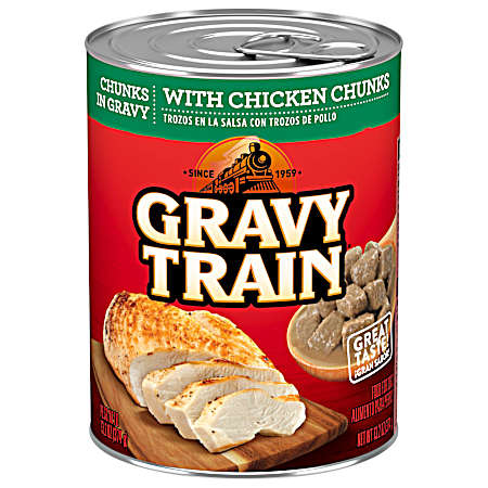 Chunks in Gravy w/ Chicken Chunks Wet Dog Food