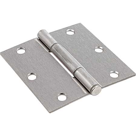 Hardware Essentials Squeak-Proof Square Corner Door Hinge - 3 pk.