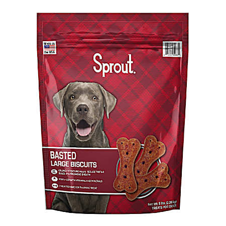 Basted Flavor Large Dog Biscuits, 5 lbs