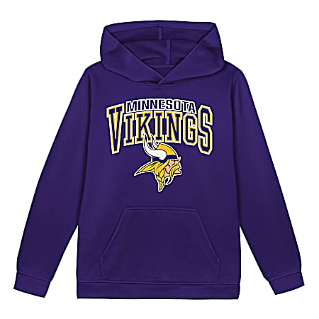 Boy's Minnesota Vikings Poly Fleece Hoodie