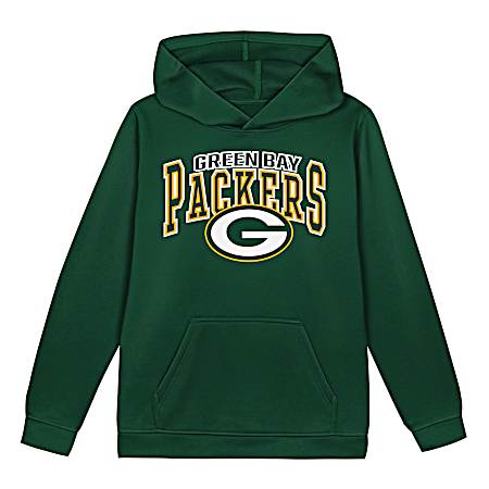 Boy's Green Bay Packers Poly Fleece Hoodie