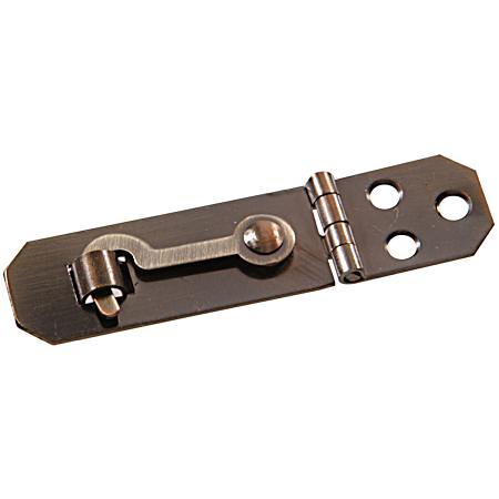 Hardware Essentials Solid Brass Decorative Hasp with Hook