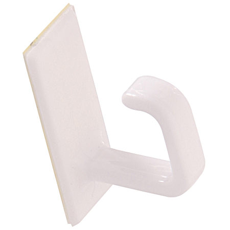 Hardware Essentials Adhesive Cup Hook White - 6 Pk