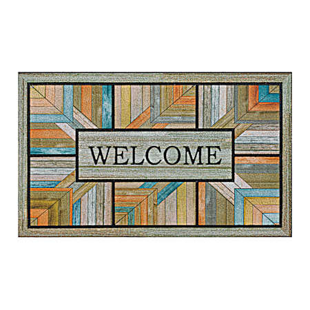 18 in x 30 in Welcome Colorful Roots Doormat