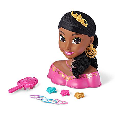 Sparkle Girlz Princess Hair Styling Head 14 Pc.