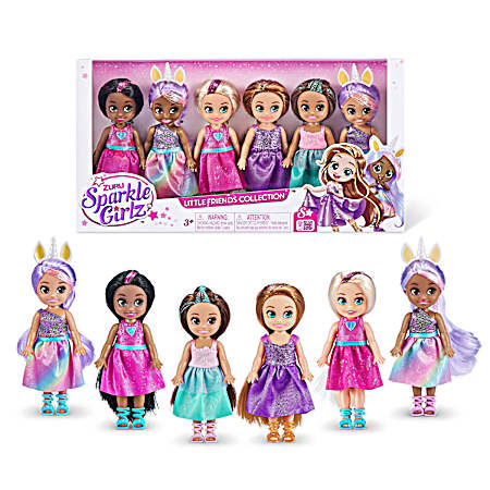 4.7 in. Sparkle Girlz Little Friends Collection Dolls