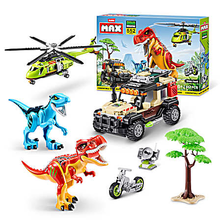 MAX-Dino Adventure Us-Series 1 - 552 Pc.