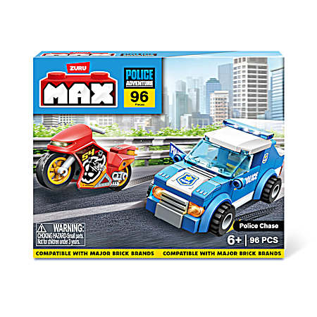 MAX City Us-Series 1-96 Pc.-Brick Box Playset Police Station