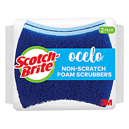Ocelo Non-Scratch Foam Scrubbers - 2 Pk