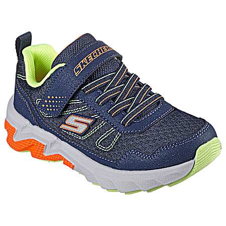 Boys' Navy Elite Sport Strap Shoes